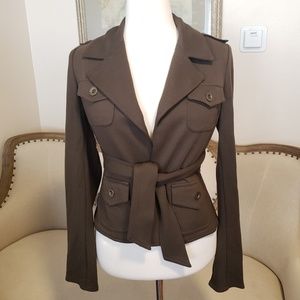 Bailey 44 Dark Green Tie Front Jacket